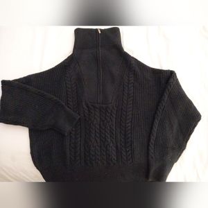 Nili Lotan Cableknit Pullover Sweater (black)